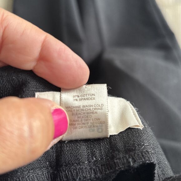 Ann Taylor Loft Original Black Dress Ankle Pants Size 4 - Picture 10 of 10